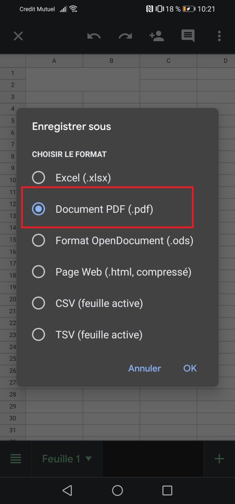 Comment Convertir Un Fichier Excel En Pdf Sur Android Androidphone