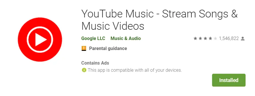 télécharger youtube music pour android
