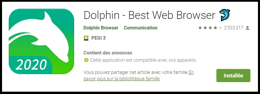 dolphin: alternative pour naviguer sur le web sur android en toute sécurité