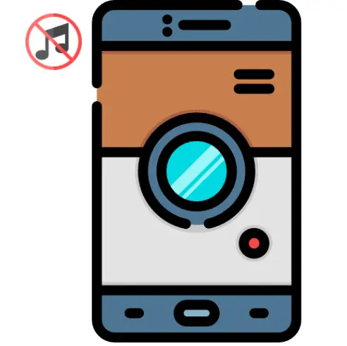 logo appareil photo smartphone android sans son photo