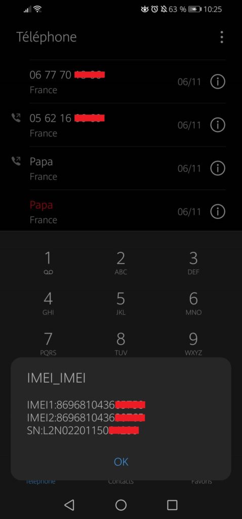 connaitre le numéro IMEI de son smartphone Android
